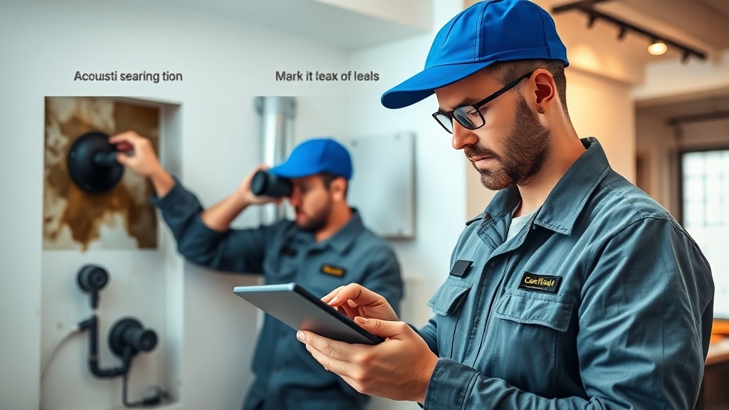 איך נראה תהליך איתור נזילות אקוסטי בפועל?